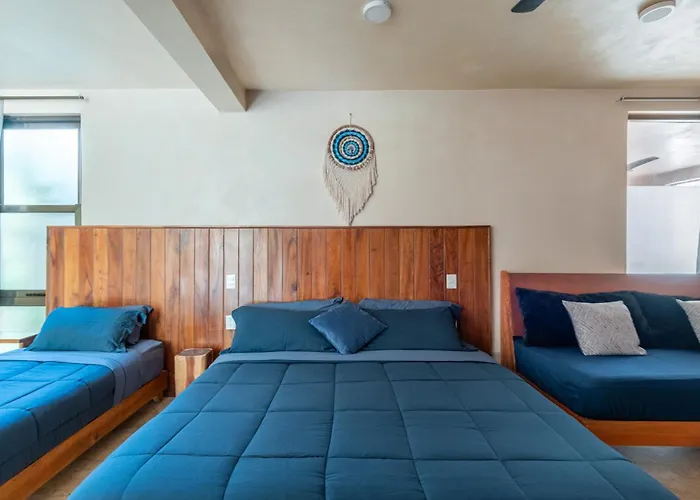 Apartament Family With Kitchenette & Terrace - Santuario Boutique Chemuyil