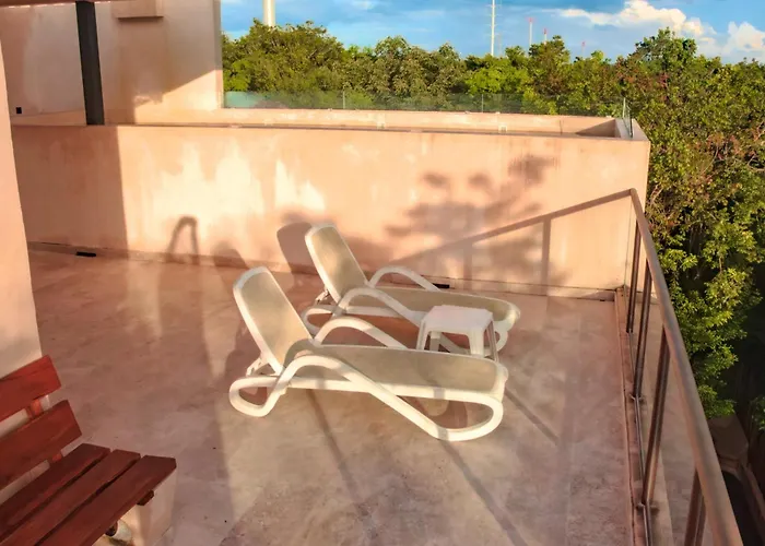 Apartamento Family With Kitchenette & Terrace - Santuario Boutique Chemuyil
